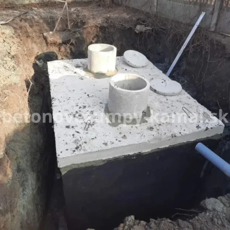 Realizácia osadenia dvojkomorového betónového septiku