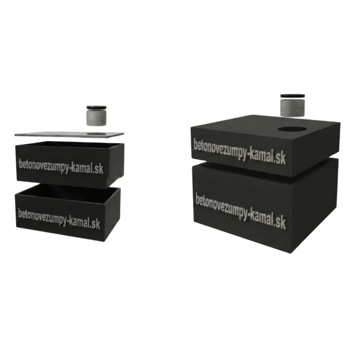 Jednokomorové spájané nádrže 18m³ nízká - spájané 12m³+6m³ – Obrázok 2