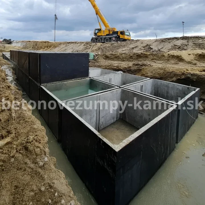 Jednokomorové spájané nádrže 18m³ nízká - spájané 12m³+6m³ – Obrázok 3
