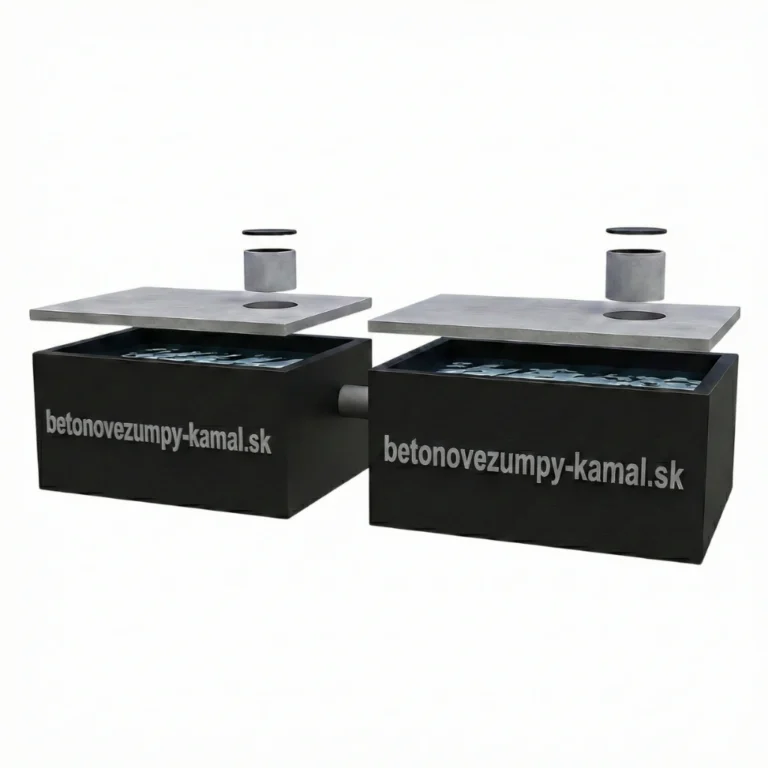 Wielokomorowe zbiorniki 16m³ niska - spojeno vedle sebe 8m³+8m³