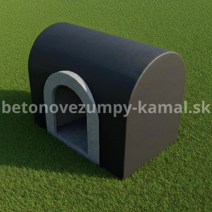 Betónová pivnica s polkruhovou kupolou bez predsienky so vstupom z bočnej strany - (390x240x250cm) – Obrázok 3