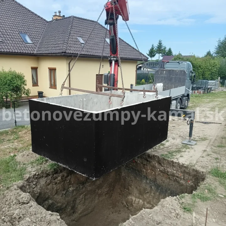 Jednokomorová monolitická nádrž na dažďovú vodu 4m³ (250x200x112cm) – Obrázok 4