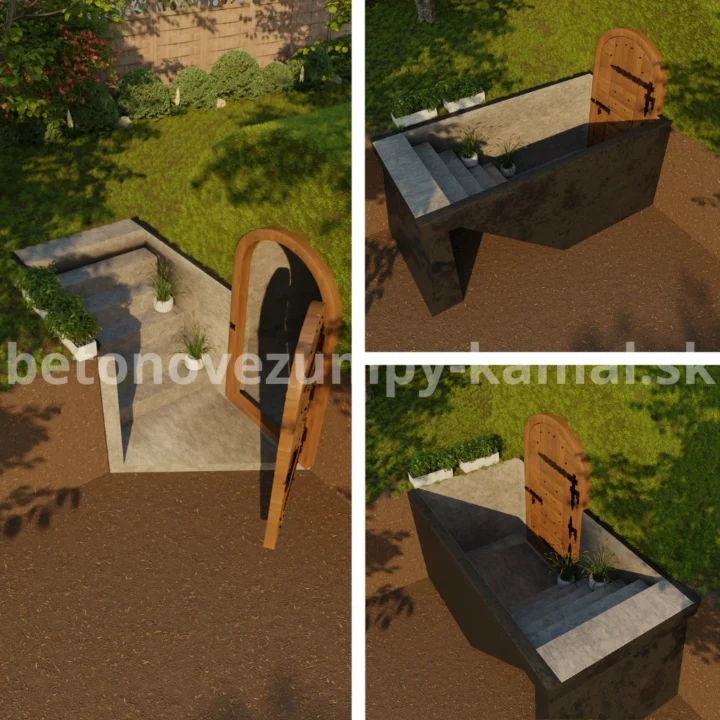 Schody do betónovej pivnice - ľavé – Obrázok 4